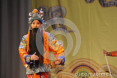 Laosheng-Beijing Opera: Chu Han contention Editorial Stock Photo