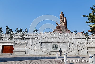 Laozi statue in yuanxuan taoist temple guangzhou, China Editorial Stock Photo