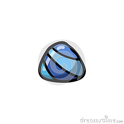 Lapis lazuli doodle icon, vector illustration Cartoon Illustration