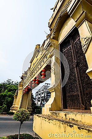 Laplae capital gate in Uttaradit province Stock Photo