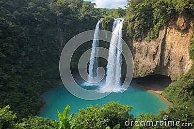 Lapopu Waterfall, Sumba Island, Indonesia. Beautiful view of Lapopu Waterfall in Sumba Island, Indonesia Stock Photo