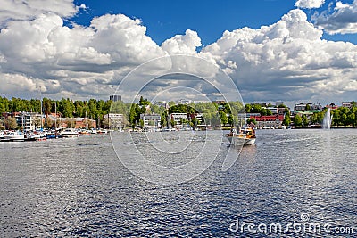 Lappeenranta, Finland - Saimaa lake, the center of Lappeenranta Editorial Stock Photo