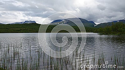 Lapporten mountains in Abisko National Park in Sweden Stock Photo