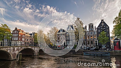Lapso de tiempo de Amsterdam almacen de video Lapso de tiempo de Amsterdam almacen de video