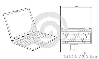 Laptop Vector Illustration