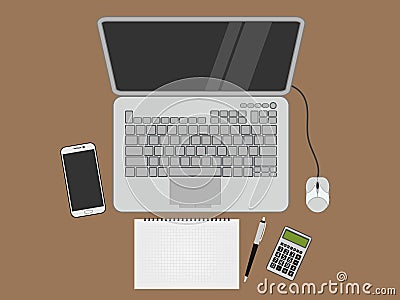 Laptop Vector Illustration