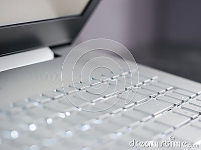 Laptop computer detail Stock Photo