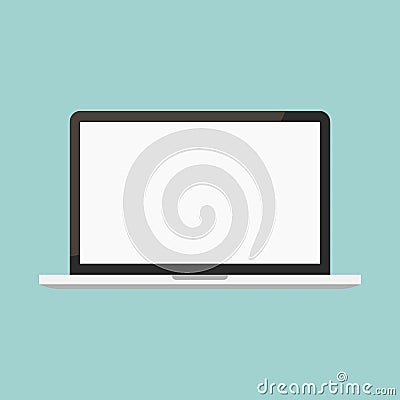 Laptop computer device Vector Illustration