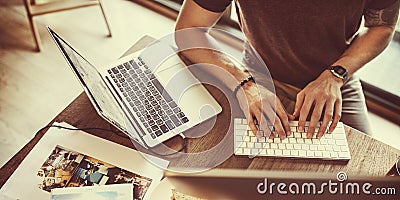 Laptop Connection Electronic Networking Relax Concept Stock Photo