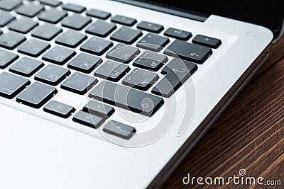 Laptop on the desk Stock Photo