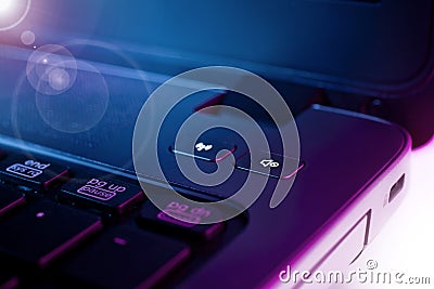 Laptop detail Stock Photo