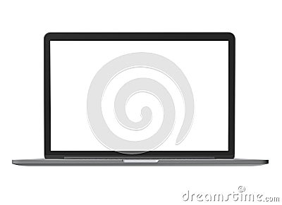 Laptop - front view Stock Photo