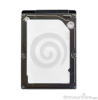 Laptop hard disk drive isolated on white background. Computer or laptop upgrade parts, repair Stock Photo