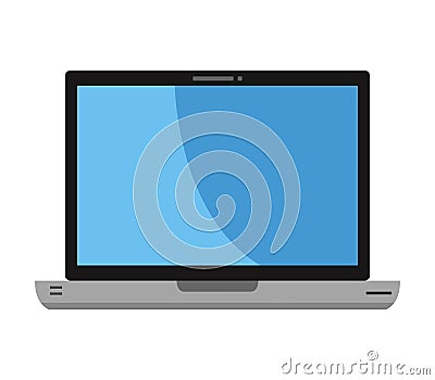 Laptop icon Stock Photo
