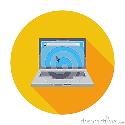 Laptop icon. Vector Illustration