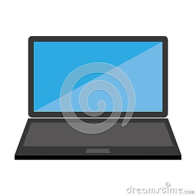 Laptop sign icon. Vector illustration. Cartoon Illustration