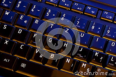 Laptop keyboard Stock Photo