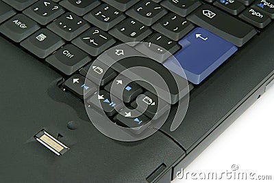 Laptop Keyboard Detail Stock Photo