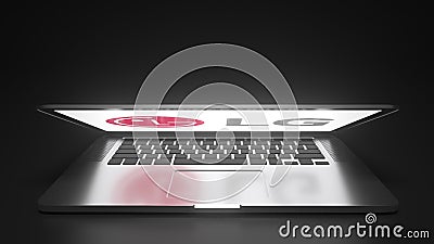 Open Laptop with Logo of LG on the Screen. Editorial Conceptual 3d Animation  Stock Footage - Video of workplace, computer: 224930946