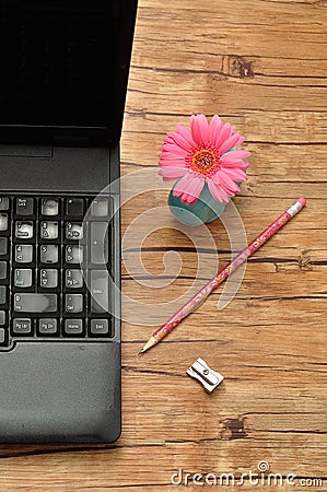 A Laptop Stock Photo