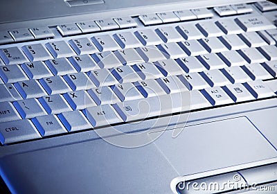 Laptop's keyboard Stock Photo