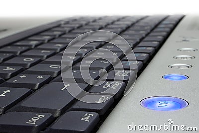 Laptop's keyboard Stock Photo