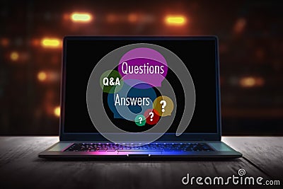 Questions and Answers - Generative AI Stock Photo