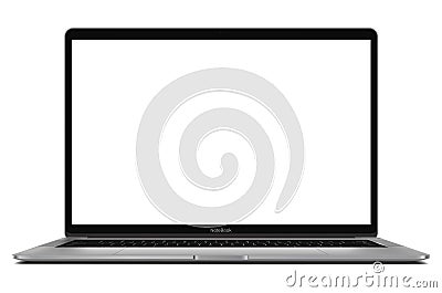 Laptop with blank screen Vector Illustration