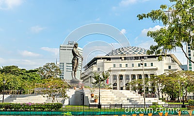 Lapu-Lapu Monument in Rizal Park - Manila, the Philippines Stock Photo