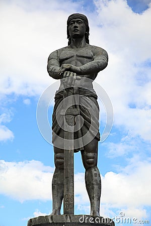 The Lapu Lapu Monument at Rizal Park Editorial Stock Photo