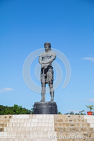 The Lapu Lapu Monument Editorial Stock Photo