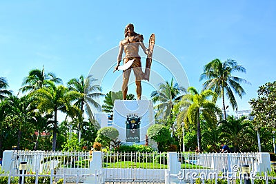 Lapu Lapu Shrine in Mactan Island, Cebu, Philippines Editorial Stock Photo