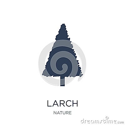 Larch icon. Trendy flat vector Larch icon on white background fr Vector Illustration