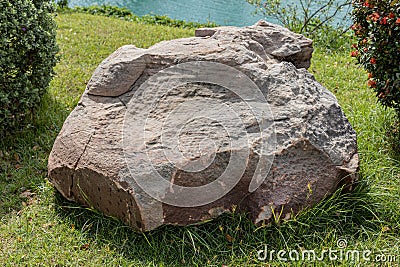 Larg stones for decorating Stock Photo