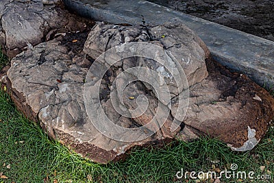 Larg stones for decorating Stock Photo