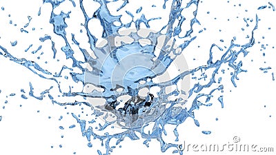Large abstract water splash Stock Photo