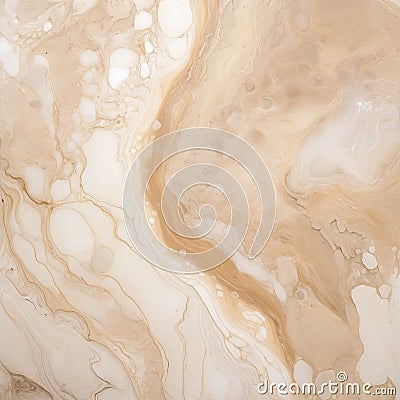 Slimy Marble: Close Up Photo Of White And Brown Wall With Aerial Abstractions Stock Photo