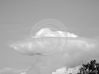 Large Anvil Cloud Formation Stock Photo