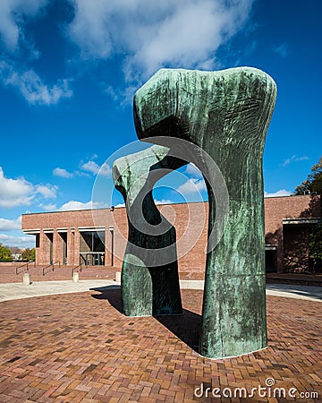 Large Arch sculpture Editorial Stock Photo