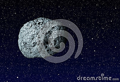 Large asteroid Stock Photo