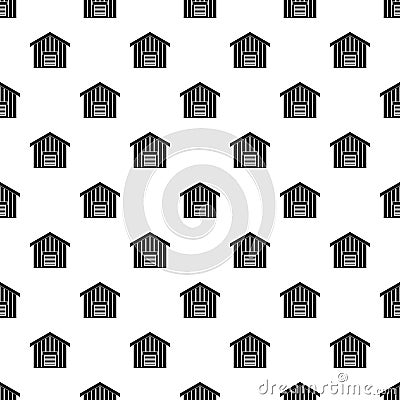 Large barn pattern, simple style Vector Illustration