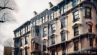 a large beautiful old historic house Stock Photo