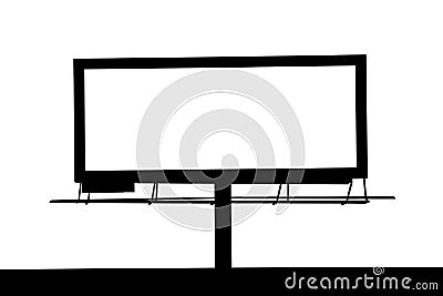 Large billboard Vector Illustration