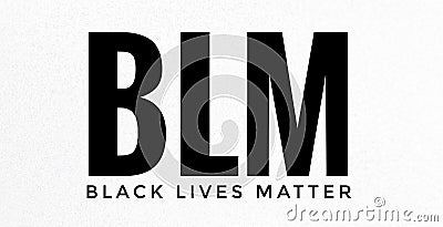 Large Black Lives Matter Movement Notice Header Editorial Stock Photo