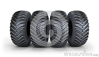Large black tire Stock Photo