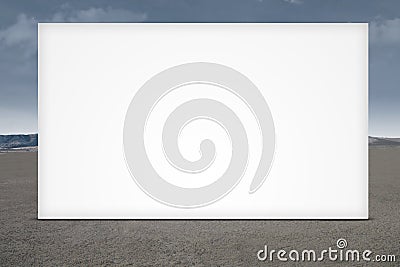 Large blank billboard Stock Photo