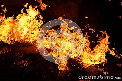 Easter fire, flame, night Stock Photo