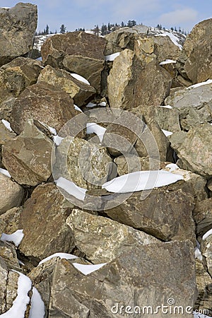 Large Boulders Stock Photo