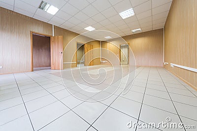 Large bright empty room Stock Photo