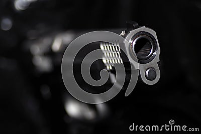 Large caliber weapon Smith and Wesson Stock Photo